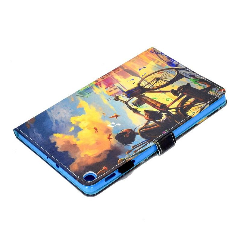 Flipové Puzdro Samsung Galaxy Tab S6 Lite Bicykel Art