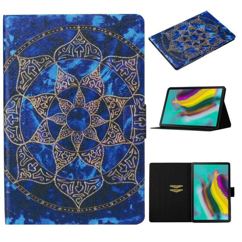 Kožené Puzdro Samsung Galaxy Tab S6 Lite Kráľovská Mandala