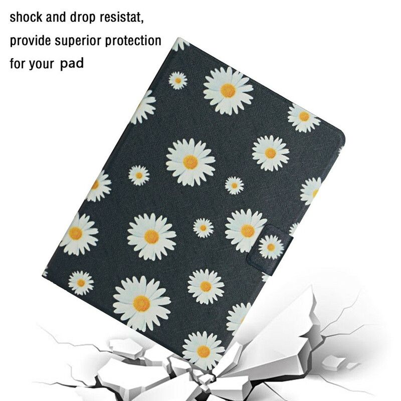 Kožené Puzdro Samsung Galaxy Tab S6 Lite Kvety Kvety Kvety