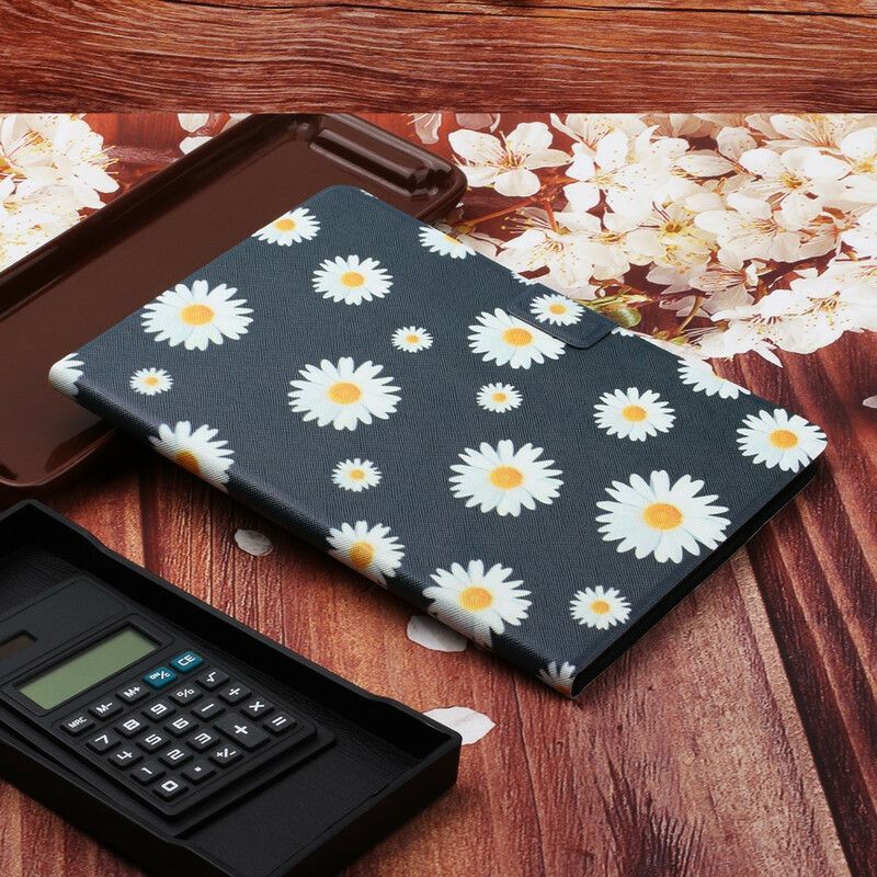 Kožené Puzdro Samsung Galaxy Tab S6 Lite Kvety Kvety Kvety