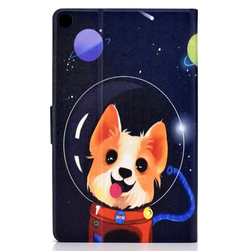 Kožené Puzdro Samsung Galaxy Tab S6 Lite Vesmírny Pes