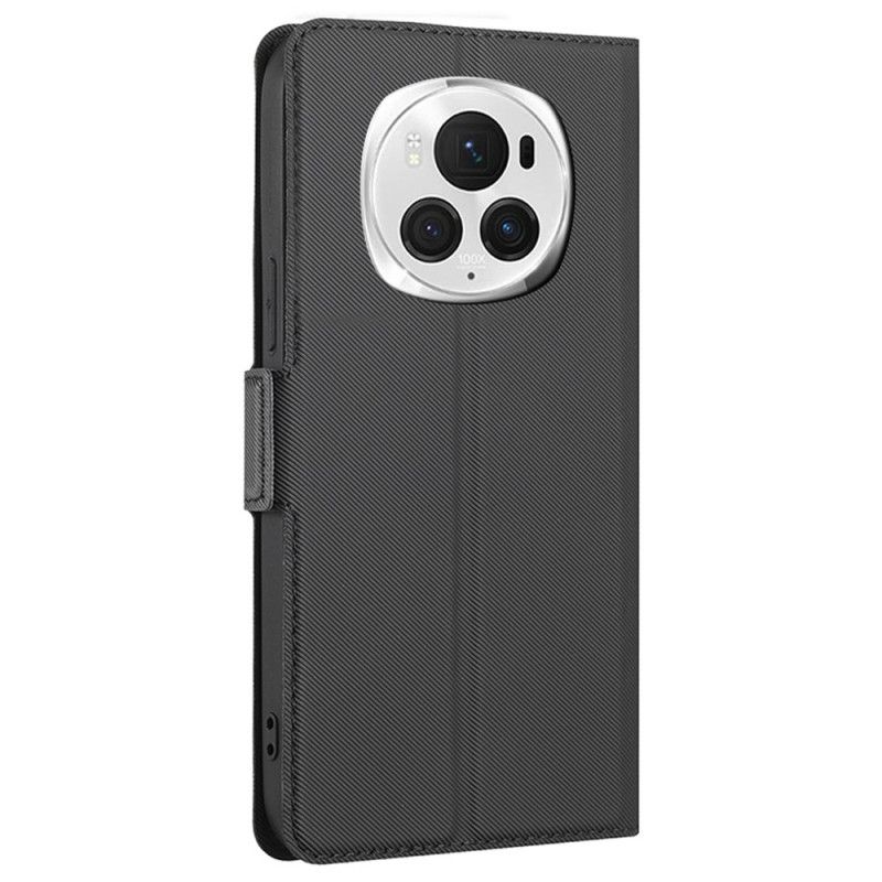 Kožené Puzdro Honor Magic 6 Pro Kryt Na Mobil Dvojité Magnetické Zatváranie