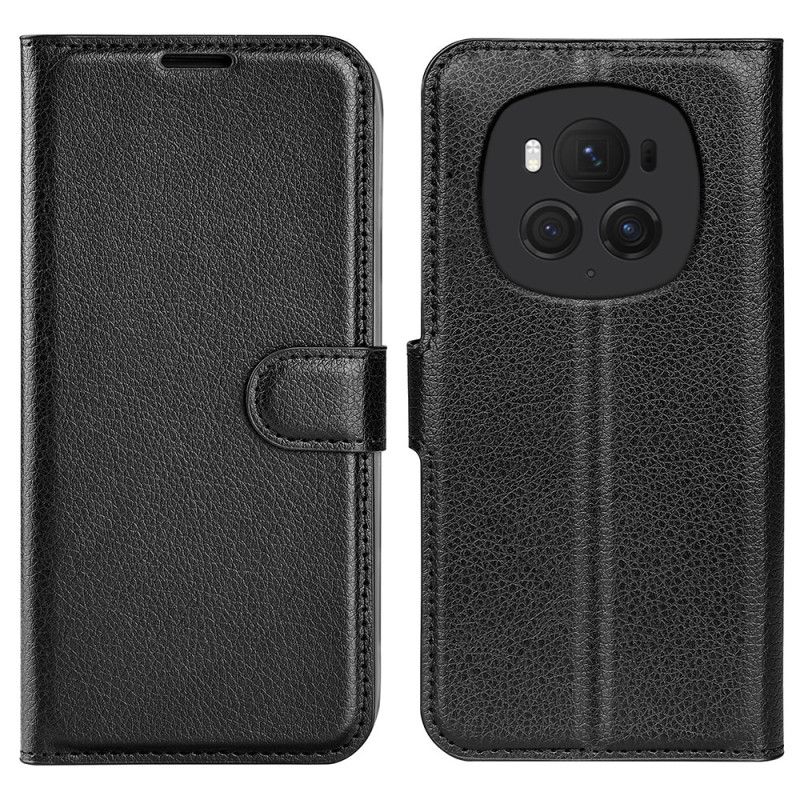 Kožené Puzdro Honor Magic 6 Pro Kryt Na Mobil Klasická Umelá Koža Litchi