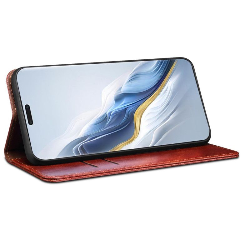 Kožené Puzdro Na Honor Magic 6 Pro Voskovaná Imitácia Kože