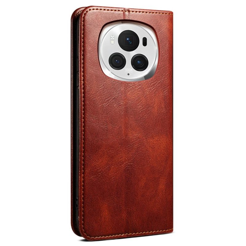 Kožené Puzdro Na Honor Magic 6 Pro Voskovaná Imitácia Kože