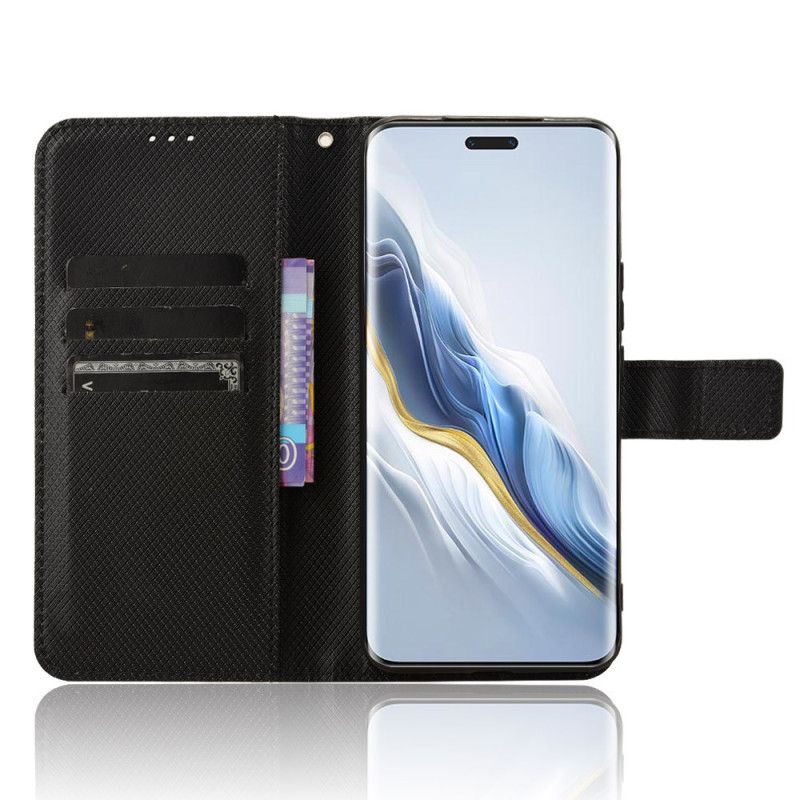 Puzdro Honor Magic 6 Pro Remienok Z Umelej Kože S Textúrou