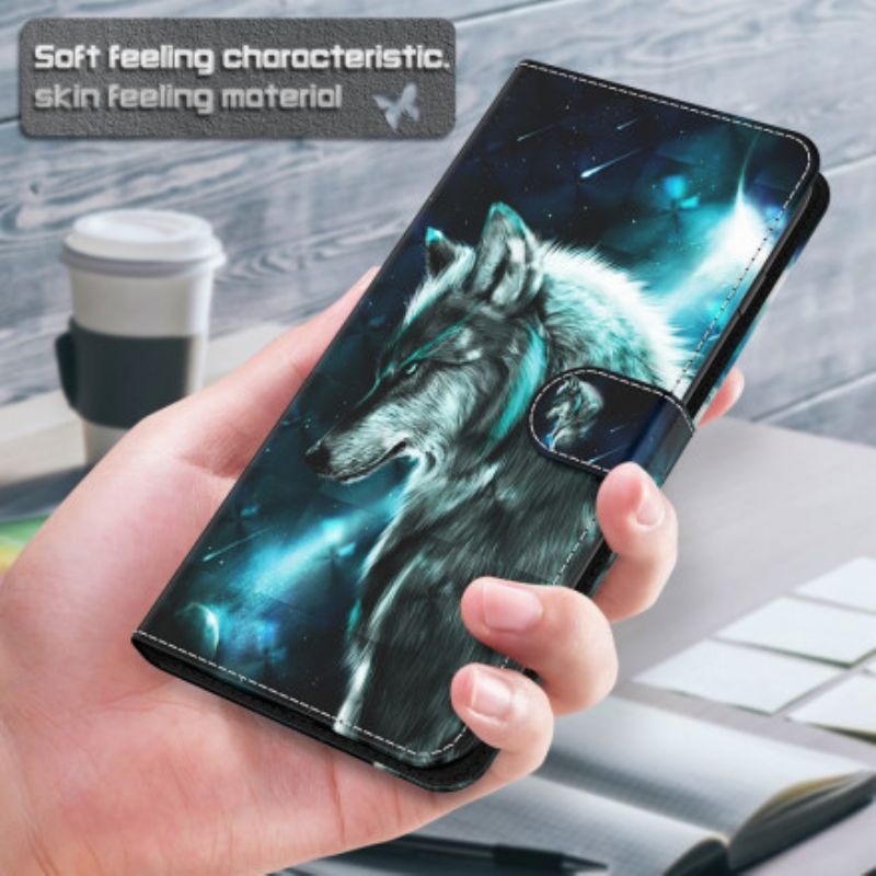 Kožené Puzdro Samsung Galaxy S21 Ultra 5G Majestátny Vlk