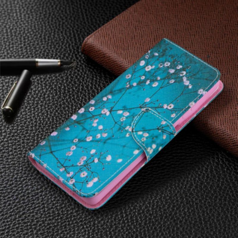 Kožené Puzdro Samsung Galaxy S21 Ultra 5G Rozkvitnutý Strom