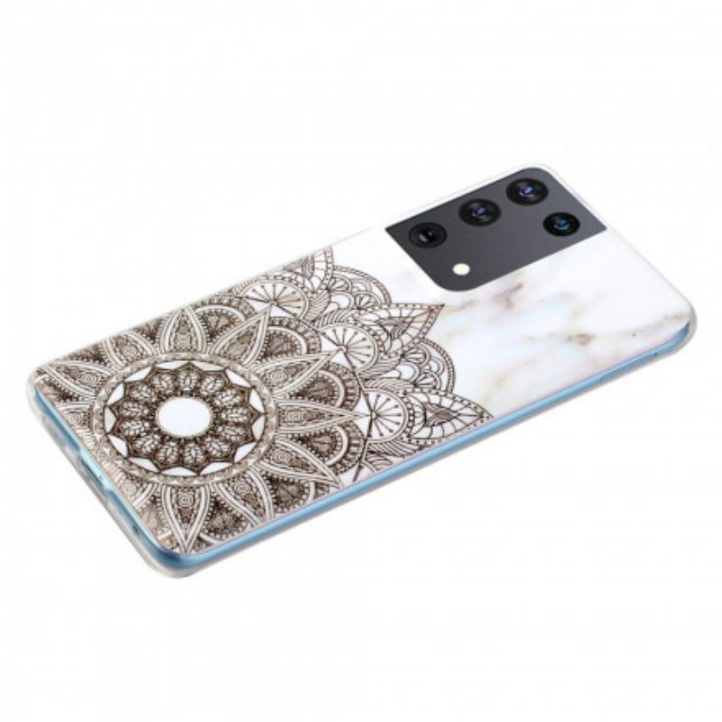 Kryt Samsung Galaxy S21 Ultra 5G Mramorovaná Mandala