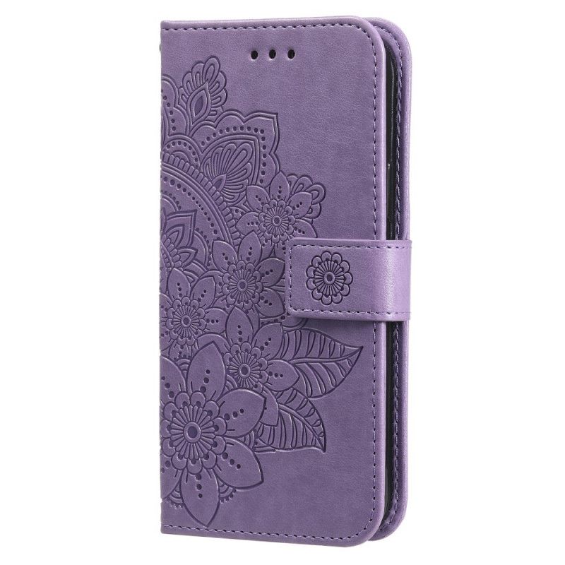 Peňaženkový Kryt Samsung Galaxy S21 Ultra 5G Kvetinová Mandala
