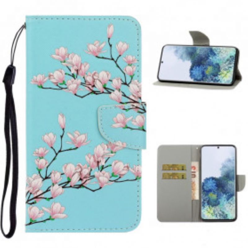 Peňaženkový Kryt Samsung Galaxy S21 Ultra 5G Strappy Krík