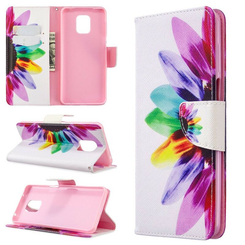 Flipové Puzdro Xiaomi Redmi Note 9S / 9 Pro Akvarelový Kvet