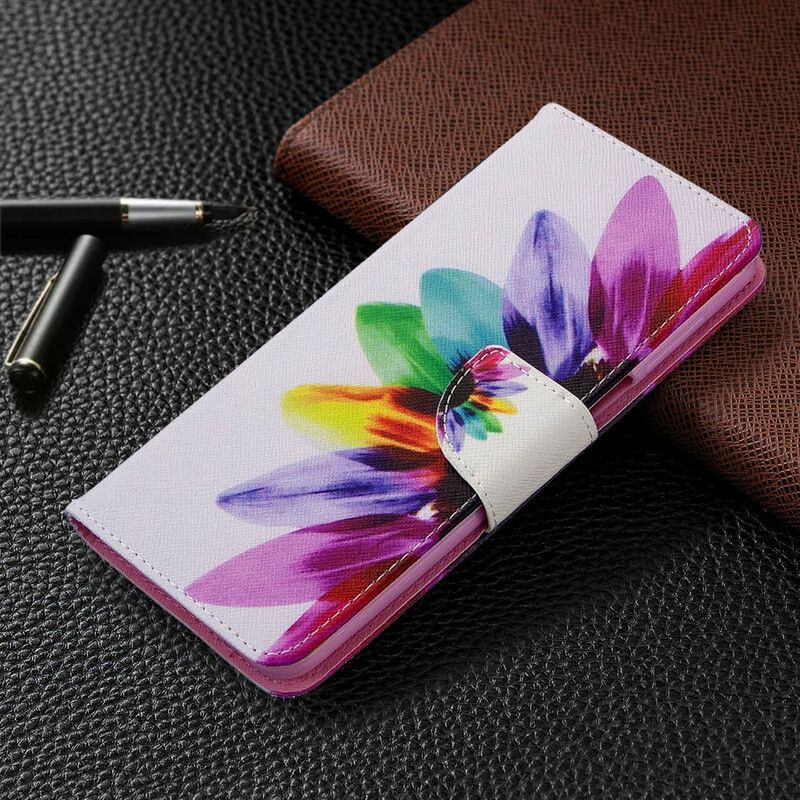 Flipové Puzdro Xiaomi Redmi Note 9S / 9 Pro Akvarelový Kvet