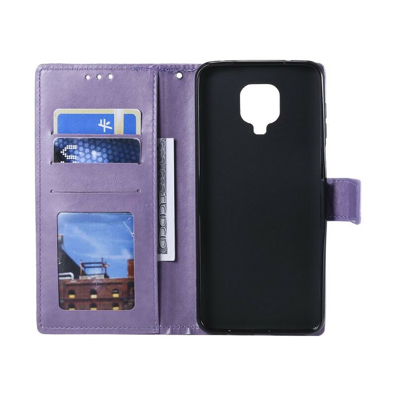 Kožené Puzdro Xiaomi Redmi Note 9S / 9 Pro Slnečná Mandala