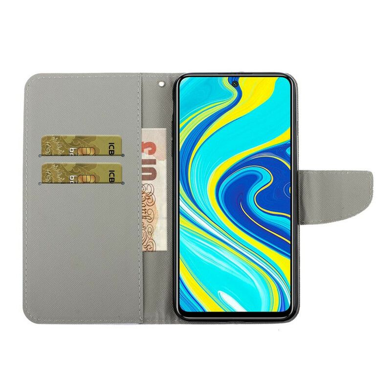 Kožené Puzdro Xiaomi Redmi Note 9S / 9 Pro Tangá Sedmokrásky