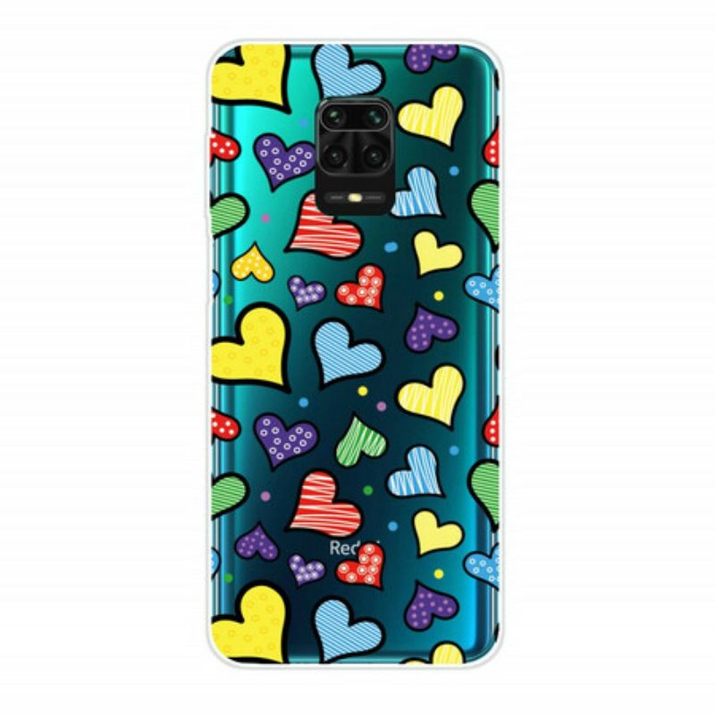 Kryt Xiaomi Redmi Note 9S / 9 Pro Viacfarebné Srdce