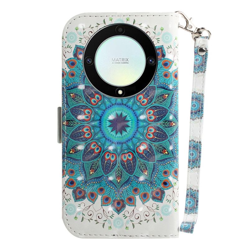 Kožené Puzdro Honor Magic 5 Lite Strappy Mandala
