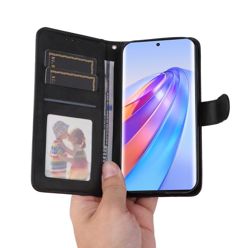 Peňaženkový Kryt Honor Magic 5 Lite Obyčajné S Popruhom