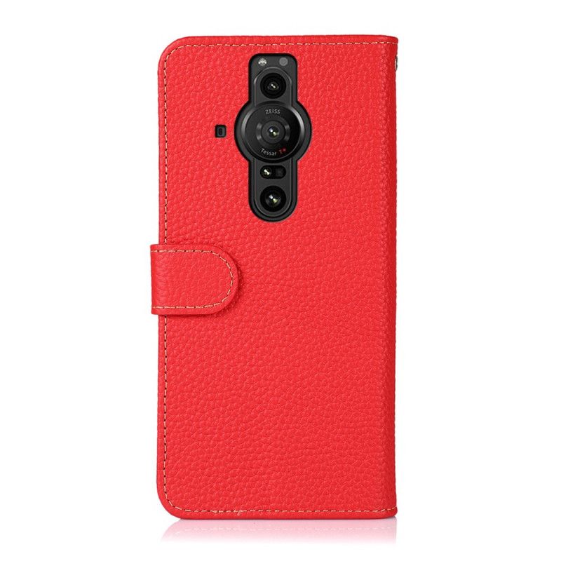 Flipové Puzdro Sony Xperia Pro-I Khazneh Liči Koža