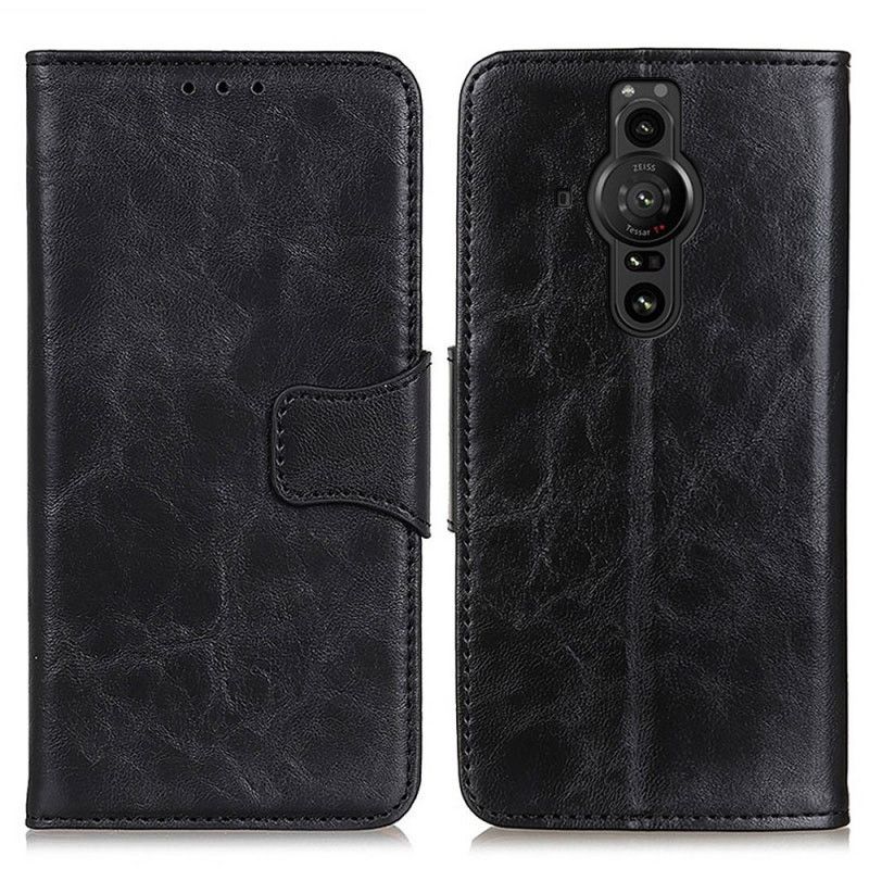 Kožené Puzdro Sony Xperia Pro-I Delená Kožená Obojstranná Spona