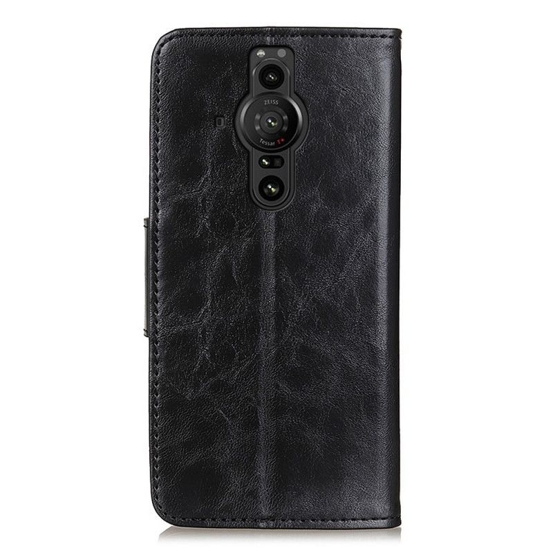 Kožené Puzdro Sony Xperia Pro-I Delená Kožená Obojstranná Spona
