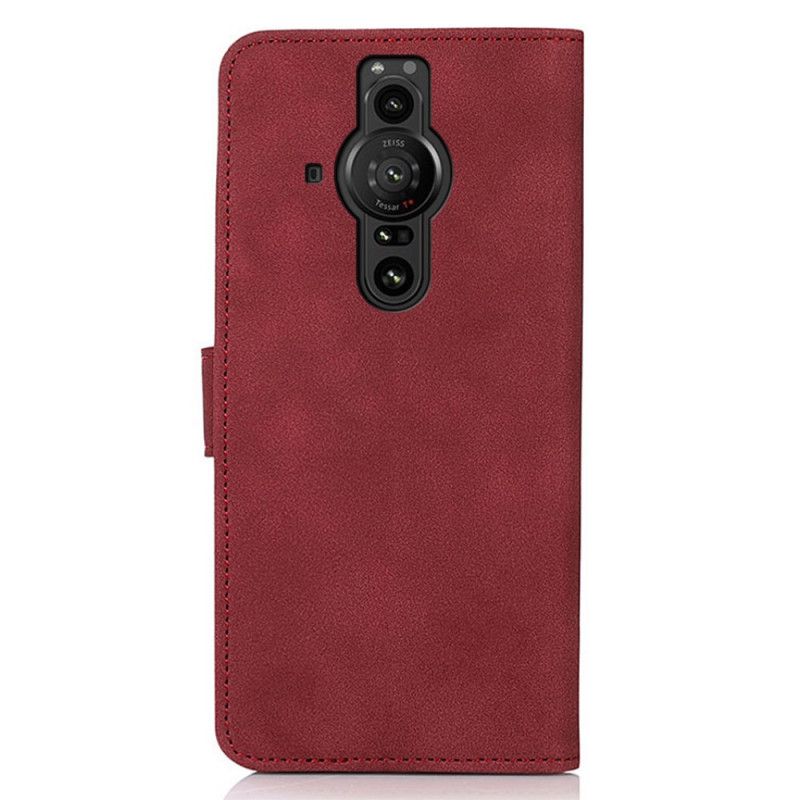 Kožené Puzdro Sony Xperia Pro-I Efekt Textúrovanej Kože Khazneh