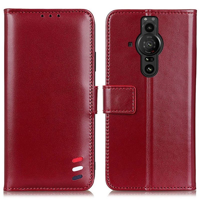Peňaženkový Kryt Sony Xperia Pro-I Trikolórový Kožený Efekt