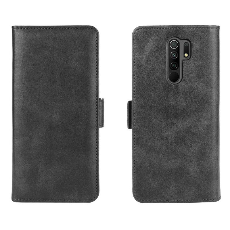 Kožené Puzdro Xiaomi Redmi 9 Flipové Puzdro Dvojitá Klapka