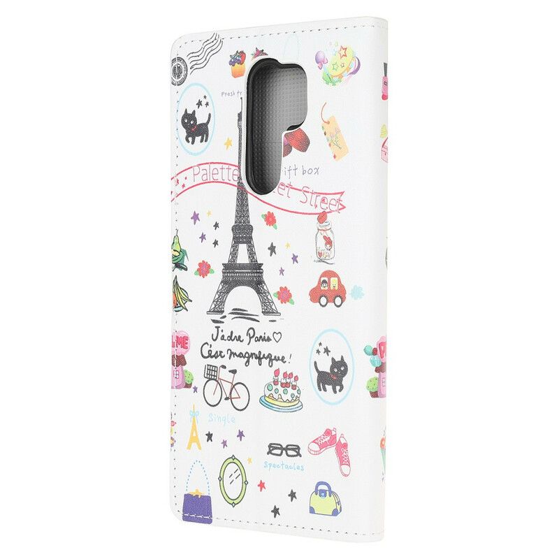 Kožené Puzdro Xiaomi Redmi 9 Milujem Paríž