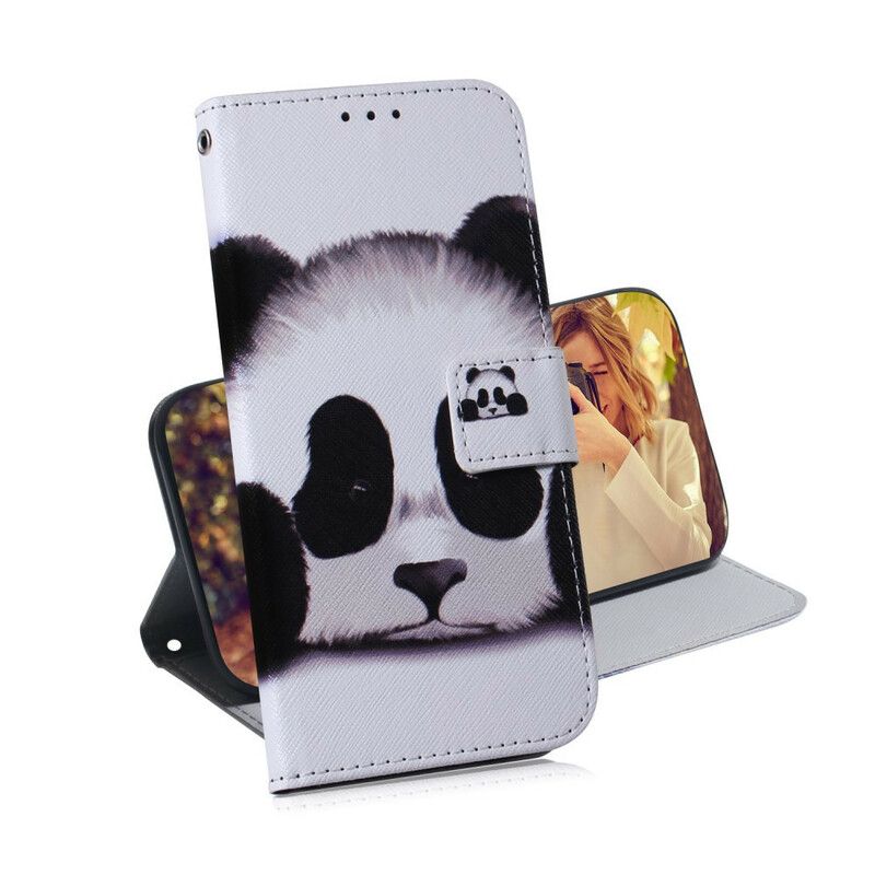 Kožené Puzdro Xiaomi Redmi 9 Tvár Pandy