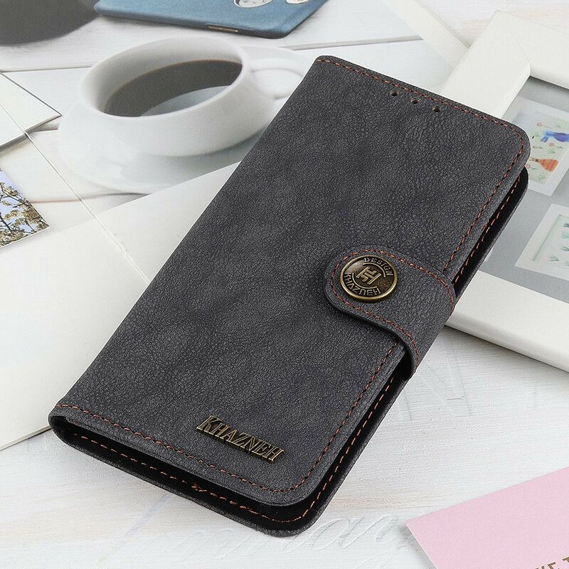 Peňaženkový Kryt Xiaomi Redmi 9 Khazneh Retro Štiepaná Koža