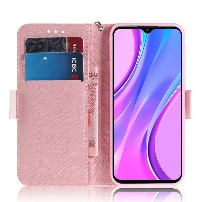 Peňaženkový Kryt Xiaomi Redmi 9 Popruhová Pumpa
