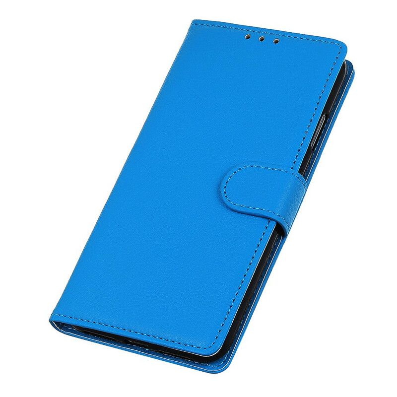 Peňaženkový Kryt Xiaomi Redmi 9 Prémiový Efekt Kože Litchi