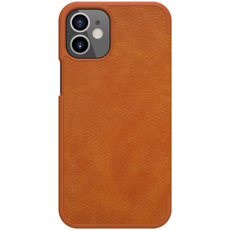Flipové Puzdro iPhone 12 Mini Kožené Puzdro Séria Nillkin Qin