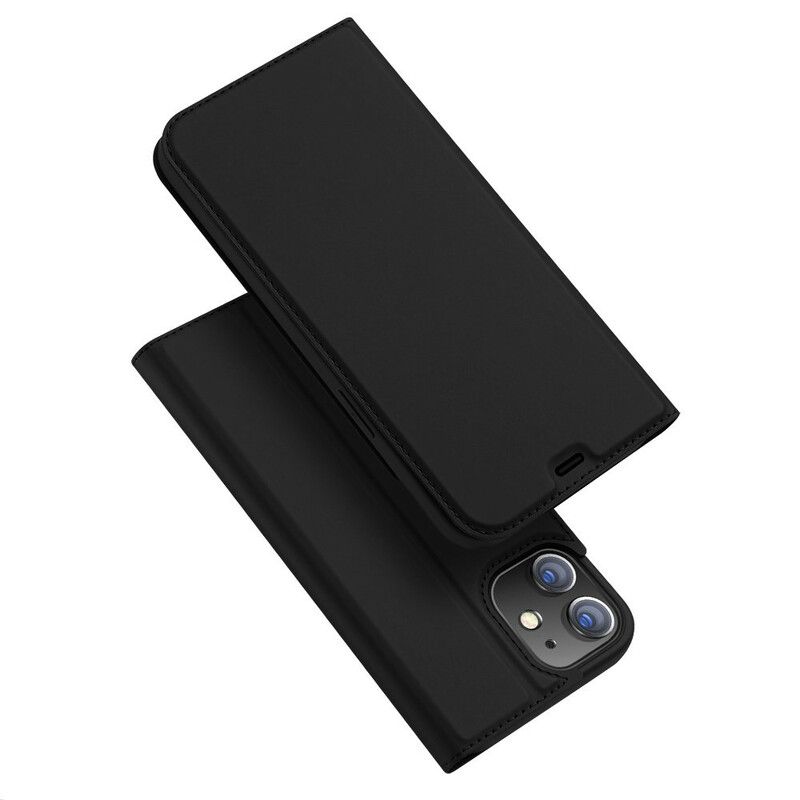 Flipové Puzdro iPhone 12 Mini Kožené Puzdro Skin Pro Series Dux Ducis