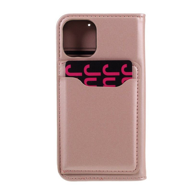 Flipové Puzdro iPhone 12 Mini Kožené Puzdro Stojan Na Karty