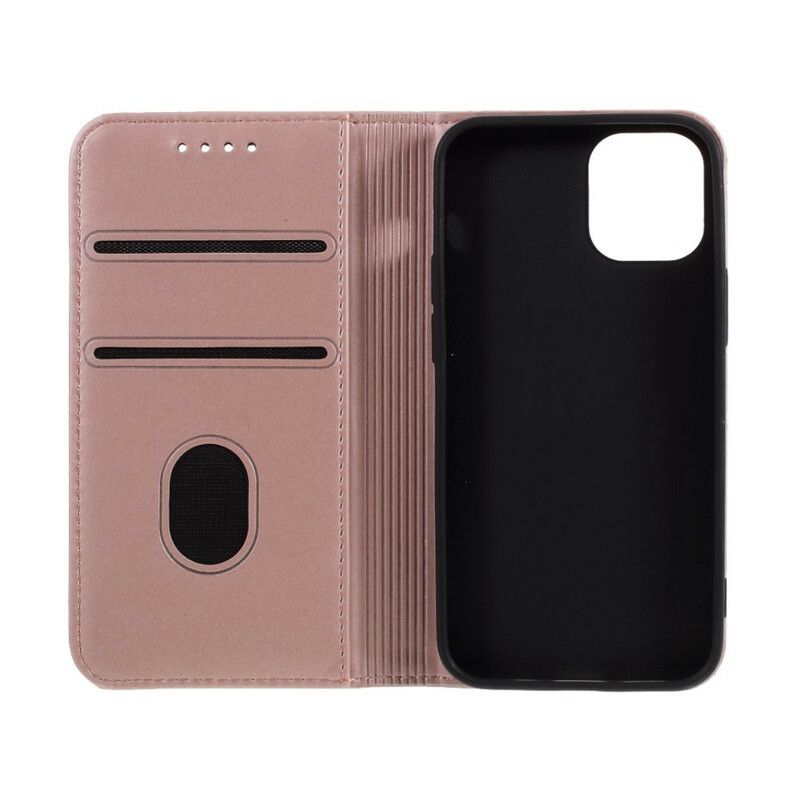 Flipové Puzdro iPhone 12 Mini Kožené Puzdro Stojan Na Karty