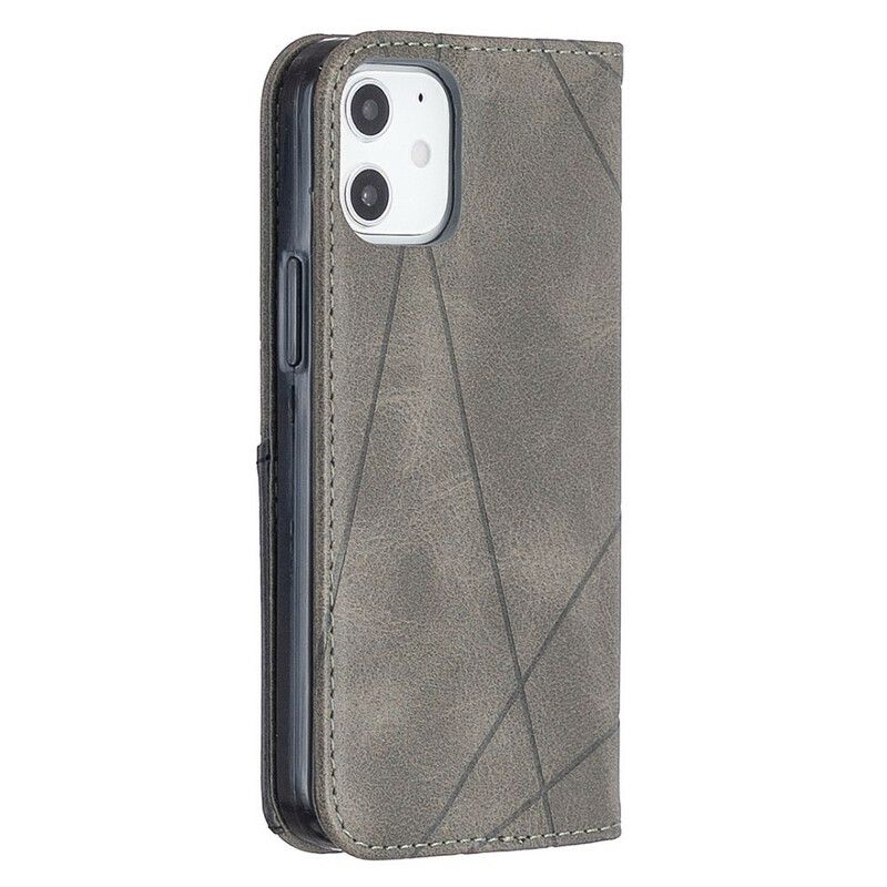 Flipové Puzdro iPhone 12 Mini Kožené Puzdro Umelecký Štýl
