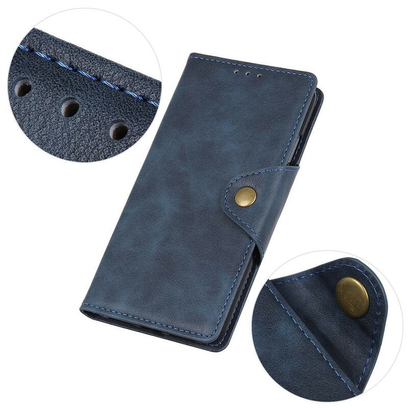 Kožené Puzdro iPhone 12 Mini Gombík Z Umelej Kože