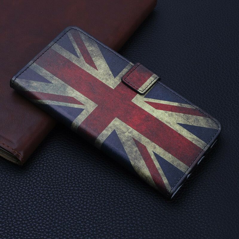 Kožené Puzdro iPhone 12 Mini Vlajka Anglicka