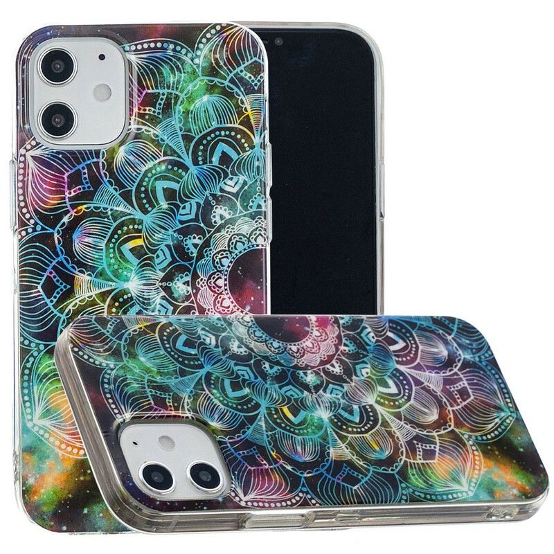 Kryt iPhone 12 Mini Fluorescenčná Kvetinová Séria