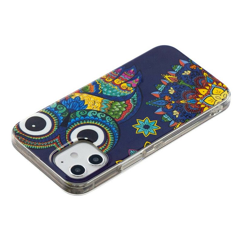 Kryt iPhone 12 Mini Fluorescenčná Mandala Sova