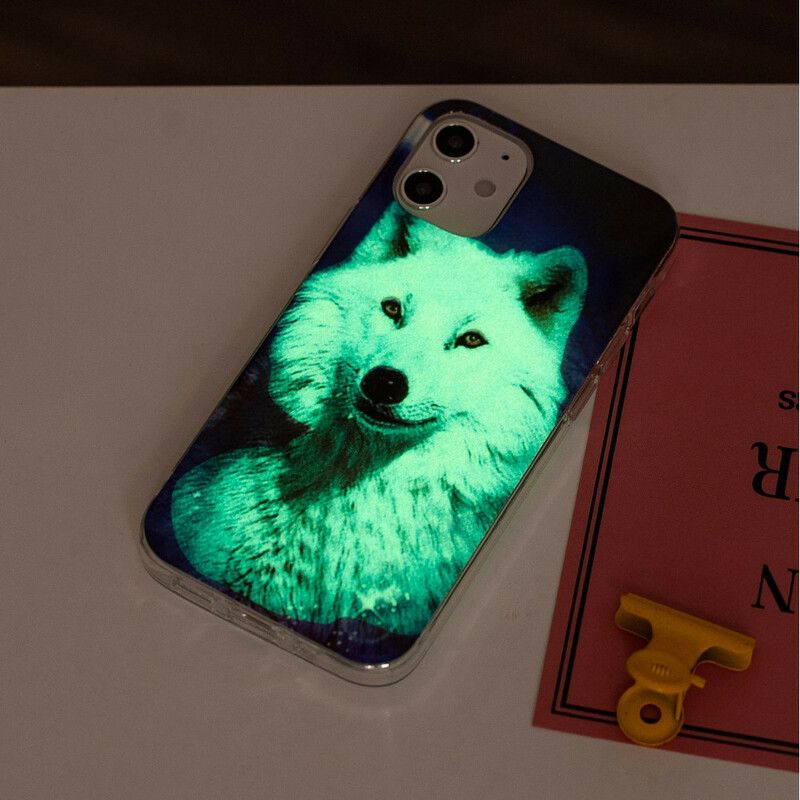 Kryt iPhone 12 Mini Fluorescenčná Séria Wolf