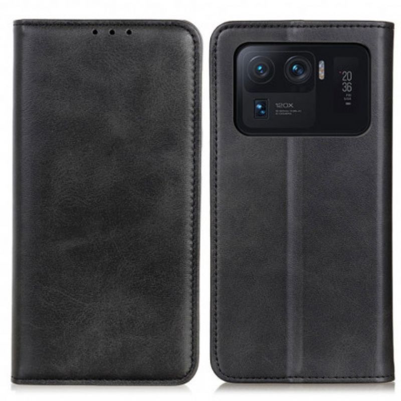 Flipové Puzdro Xiaomi Mi 11 Ultra Kožené Puzdro Matná Štiepaná Koža