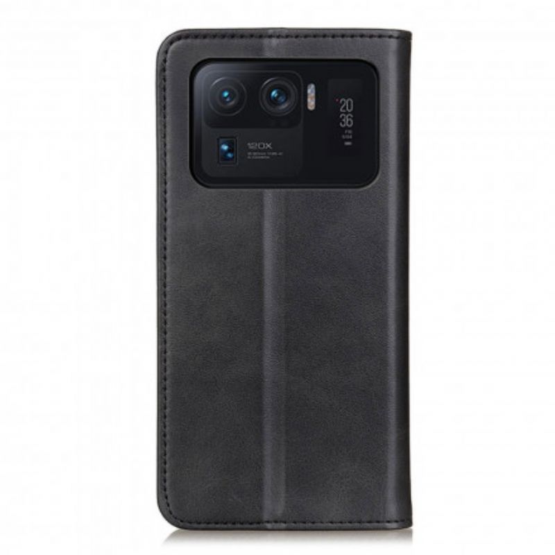 Flipové Puzdro Xiaomi Mi 11 Ultra Kožené Puzdro Matná Štiepaná Koža