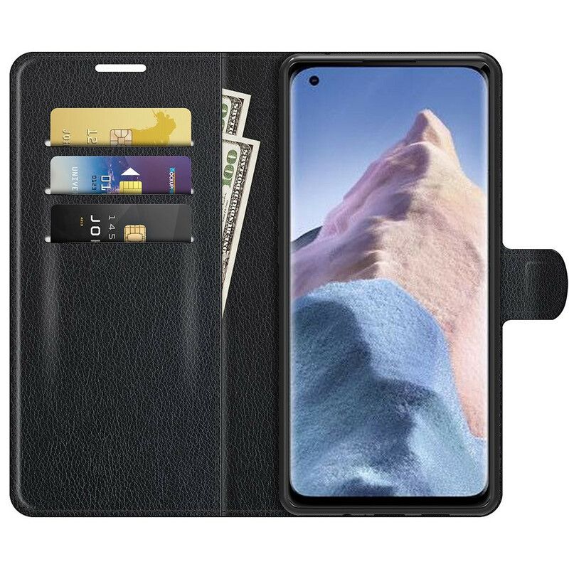 Kožené Puzdro Xiaomi Mi 11 Ultra Klasický Kožený Efekt Litchi