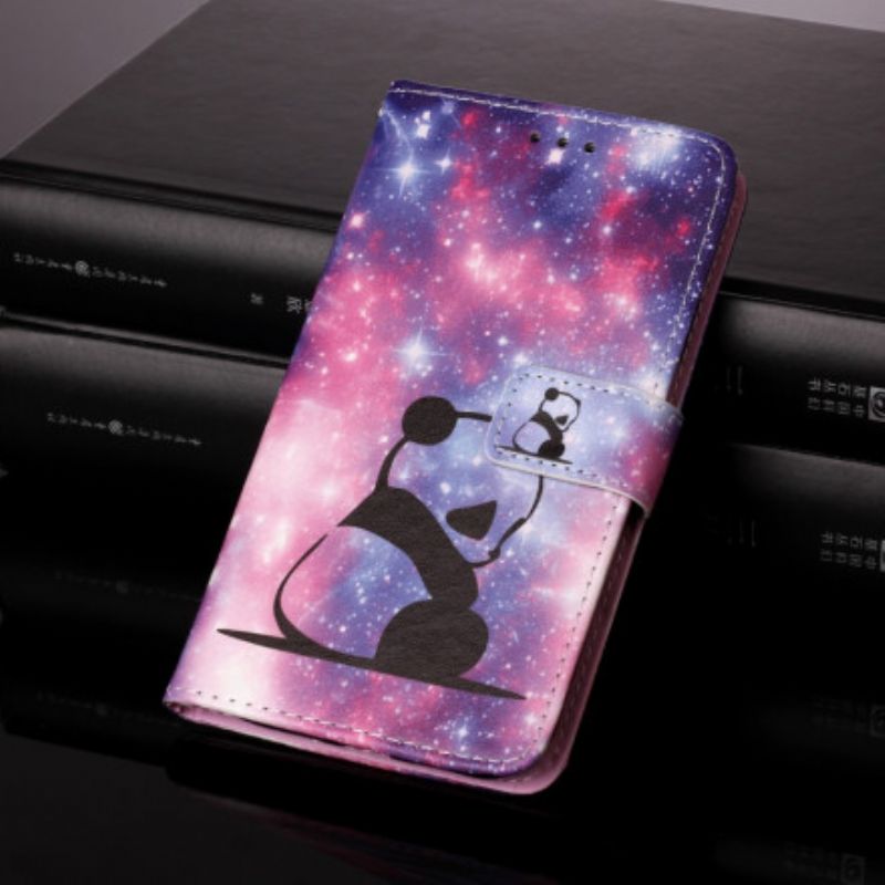 Kožené Puzdro Samsung Galaxy A22 5G Galaxia Panda