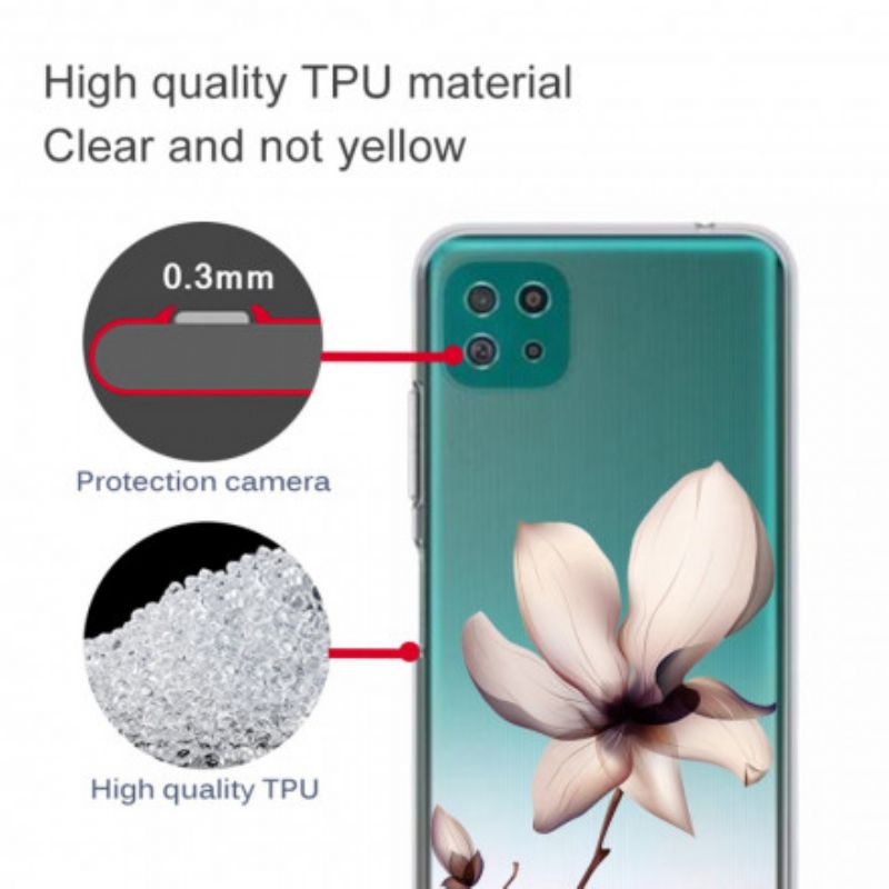Kryt Samsung Galaxy A22 5G Prémiová Kvetinová