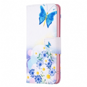 Kožené Puzdro Xiaomi 13 Akvarelové Motýle