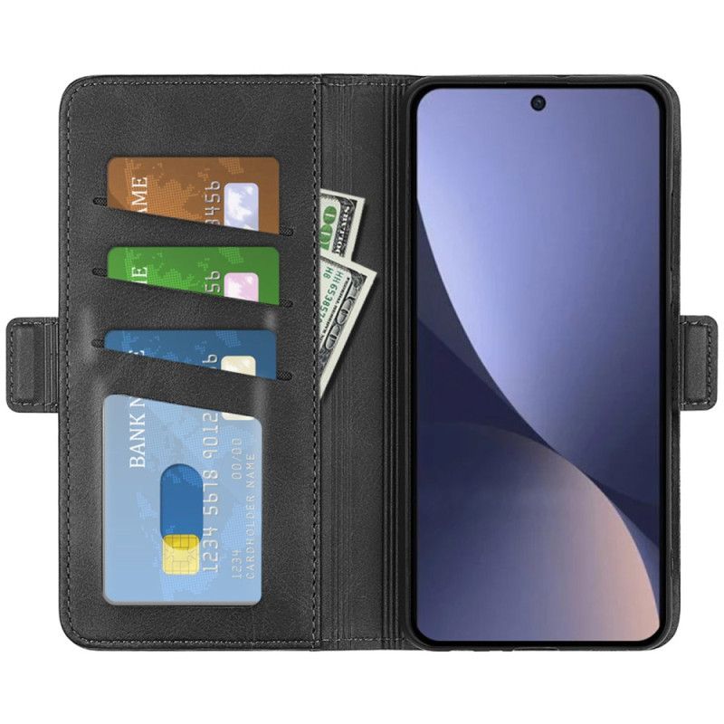 Kožené Puzdro Xiaomi 13 Dvojité Zapínanie